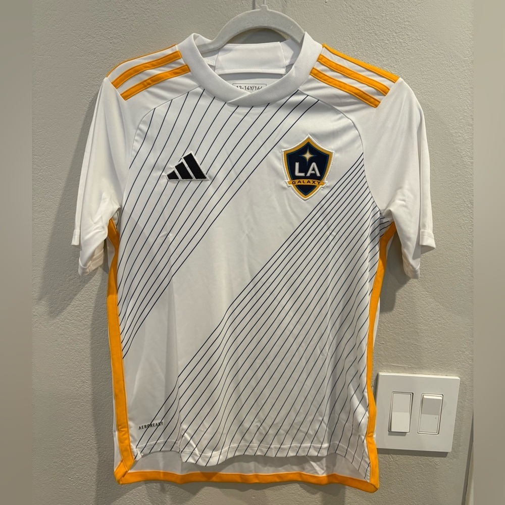 Adidas LA Galaxy 24/25 Home Authentic Jersey Youth Size S, M, & L Available NWT